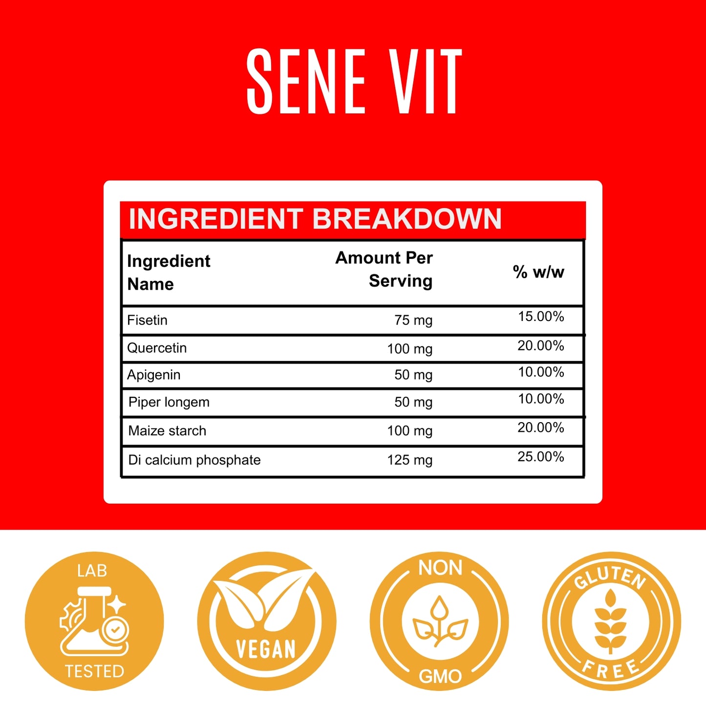 Sene Vit Capsules - 500 mg