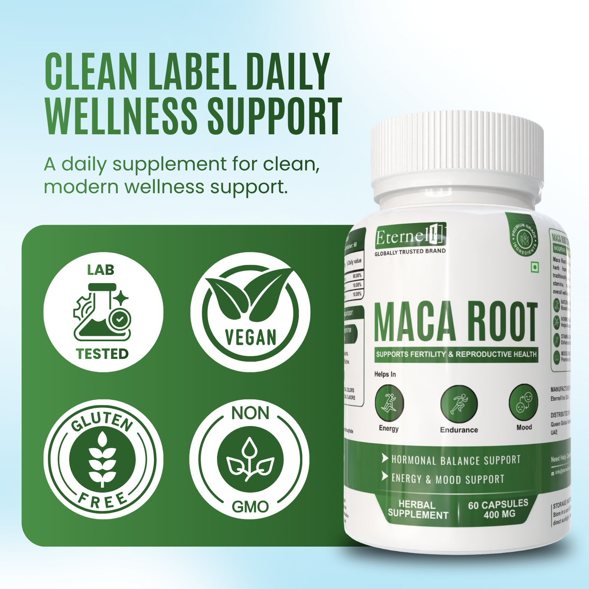 Maca Root Extract 500 mg – Energy & Hormonal Support