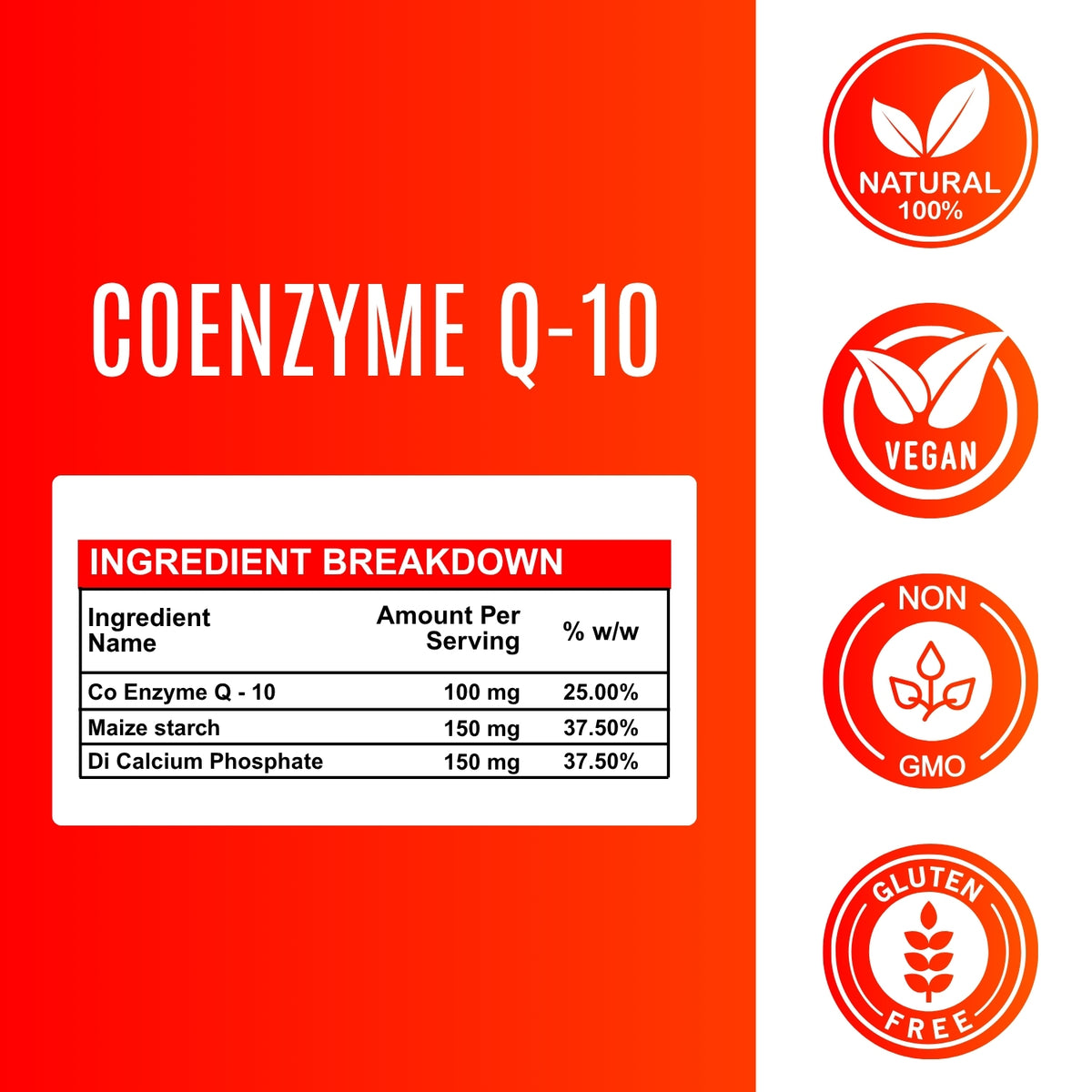 Co Enzyme Q 10 - 100 mg