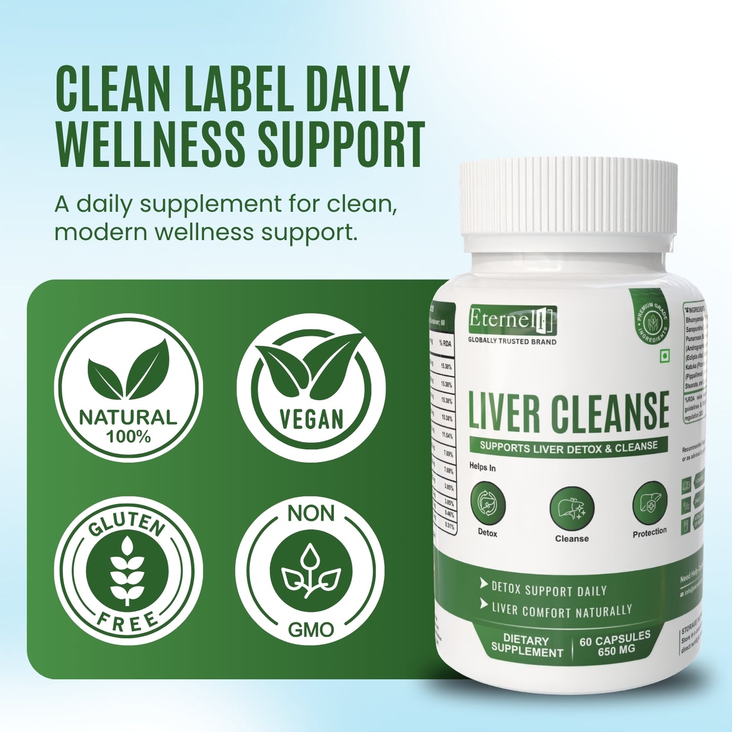 Liver Cleanse Capsules 650 mg – Detox & Liver Support