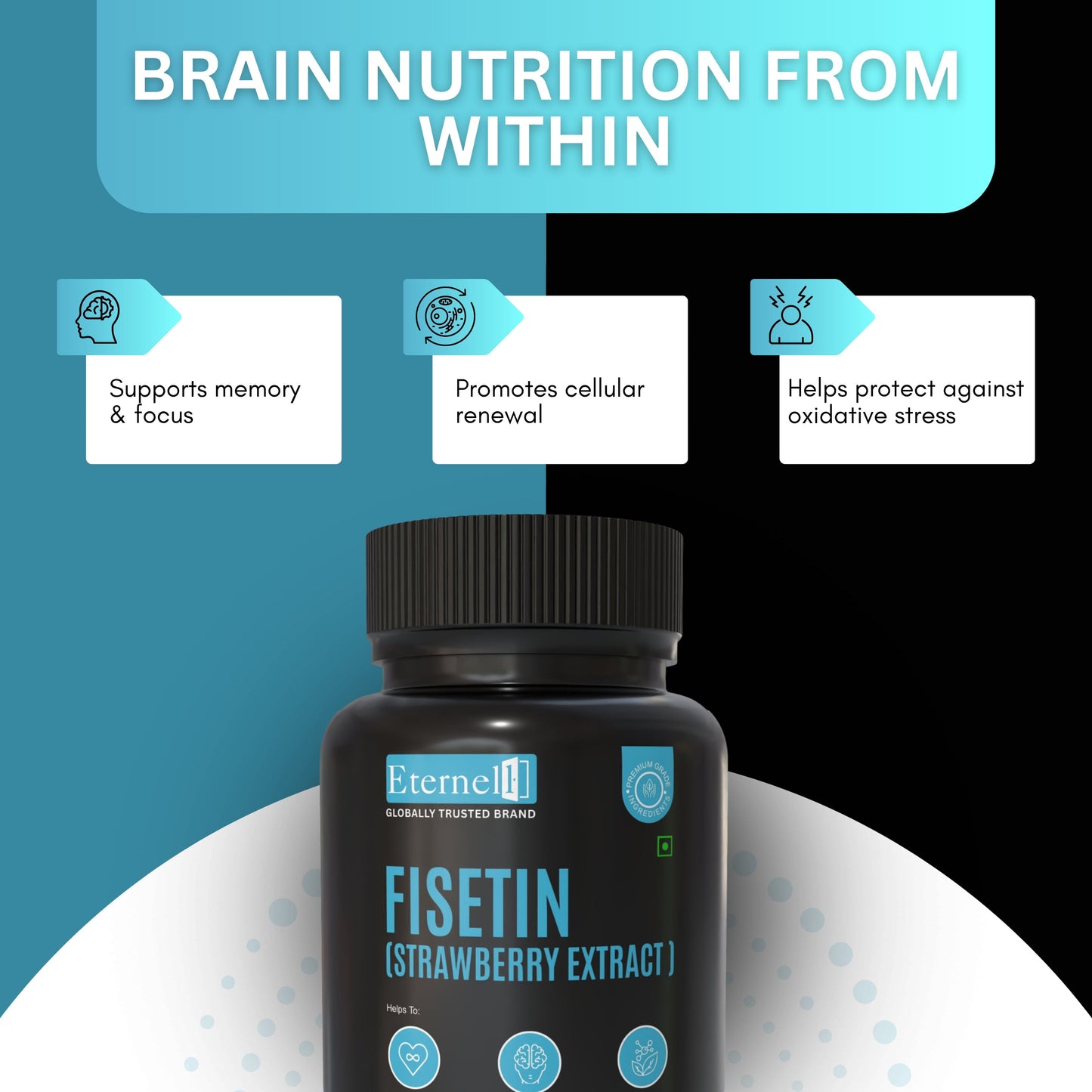 Fisetin (Strawberry Extract) 100 mg  – Anti-Aging & Cellular Health