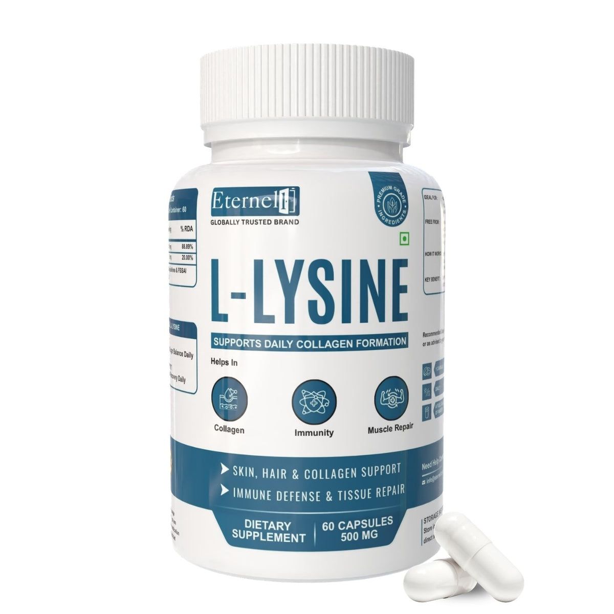 L-LYSINE - 500mg Capsules