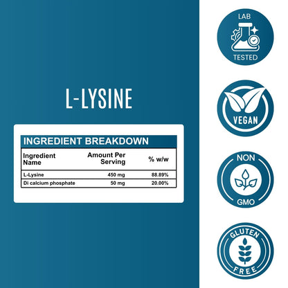 L-LYSINE - 500mg Capsules
