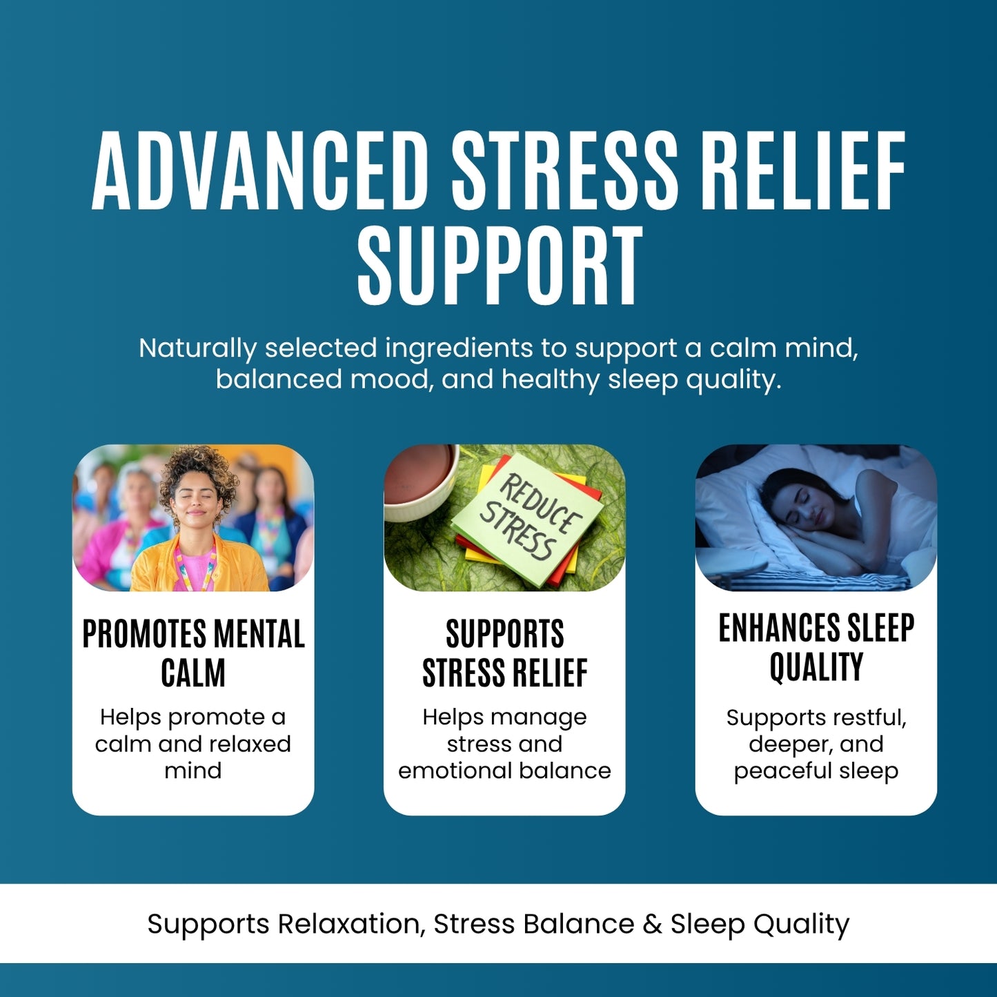L-Theanine + GABA - 250 mg – Calm Mind & Stress Relief