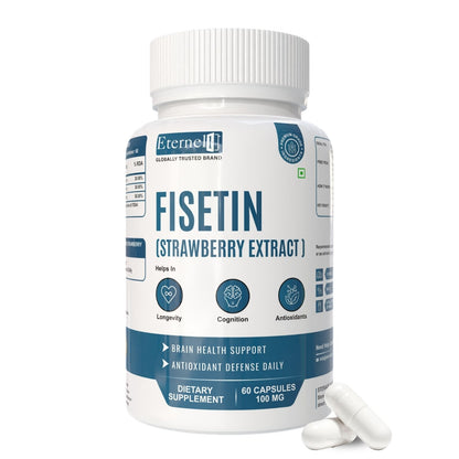 Fisetin (Strawberry Extract) 100 mg  – Anti-Aging & Cellular Health