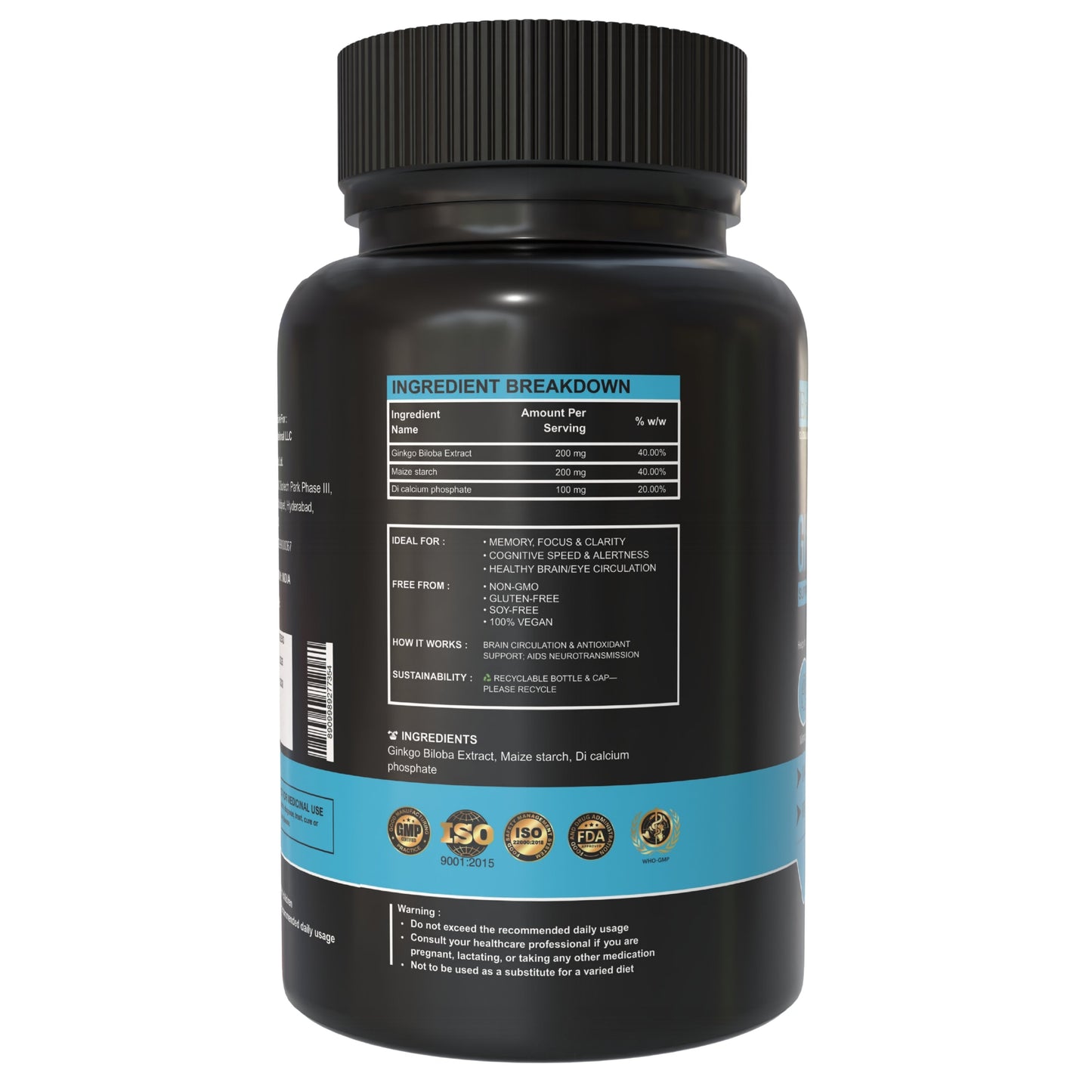 Ginkgo Biloba - 500 mg