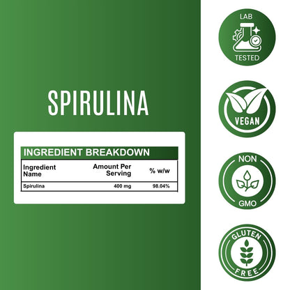 Spirulina Capsules - 400 mg