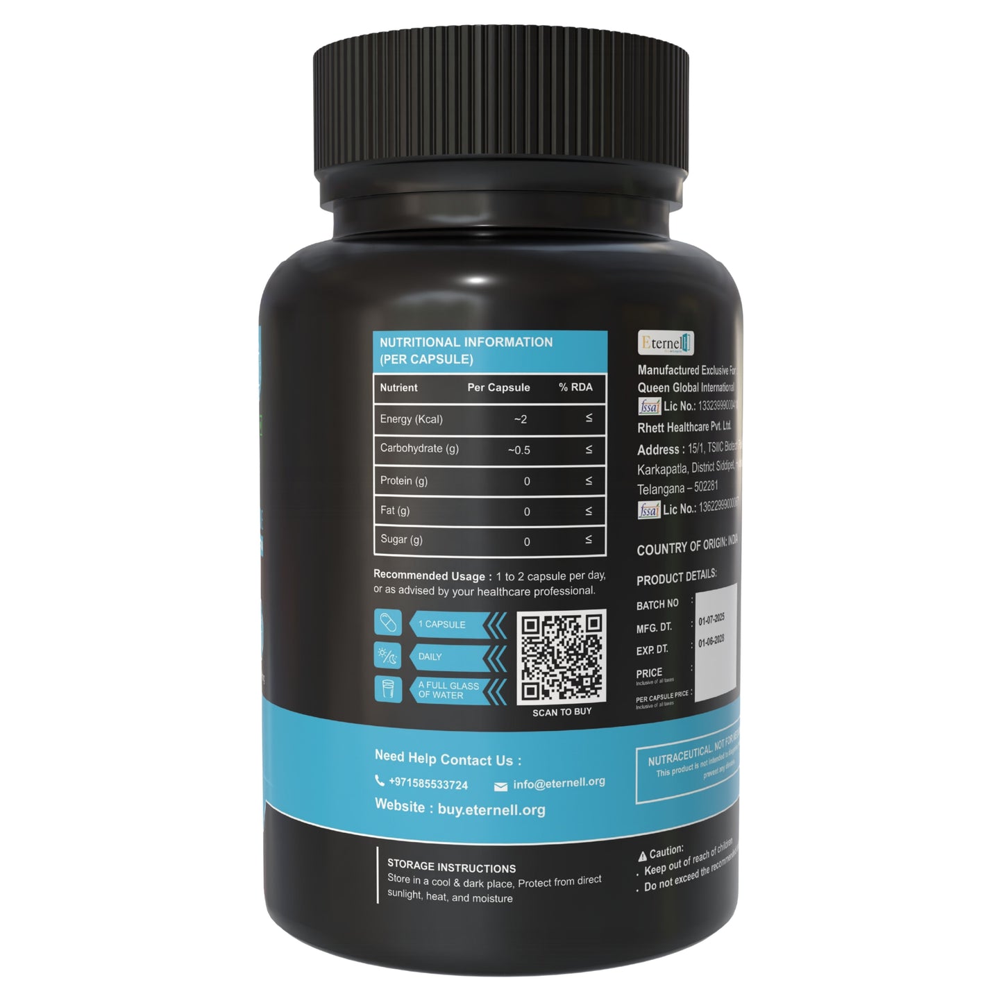 NAD+ Capsules 500 mg – Cellular Energy & Longevity