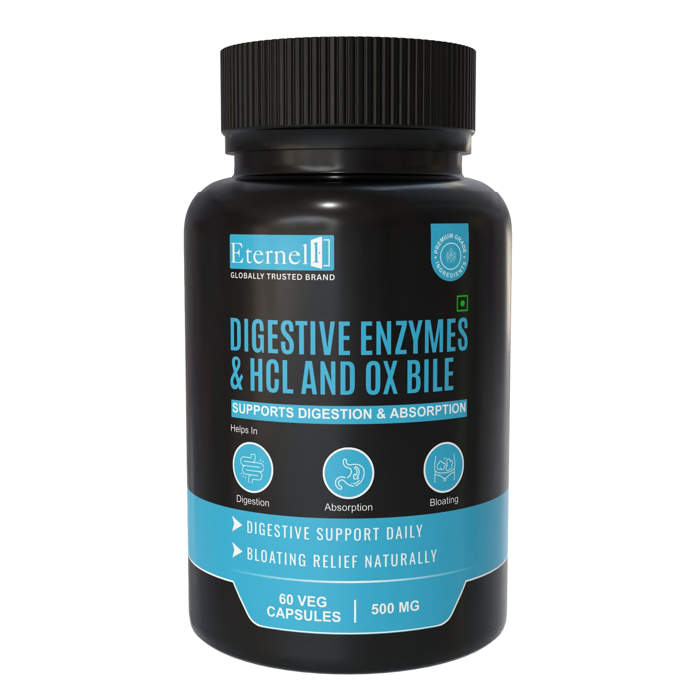 Digestive Enzymes with HCl & Ox Bile – Gut & Digestion Support