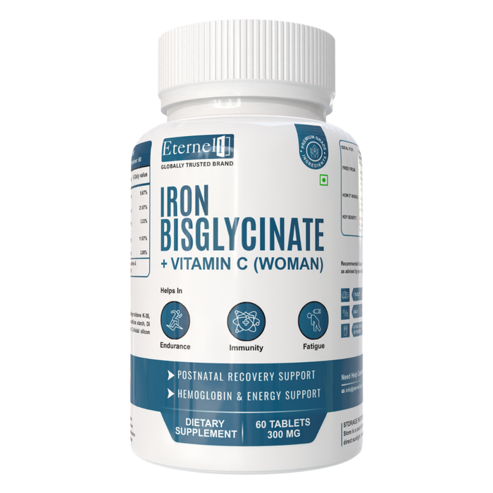 Iron Bisglycinate (Female) 300 mg – Women’s Iron Support