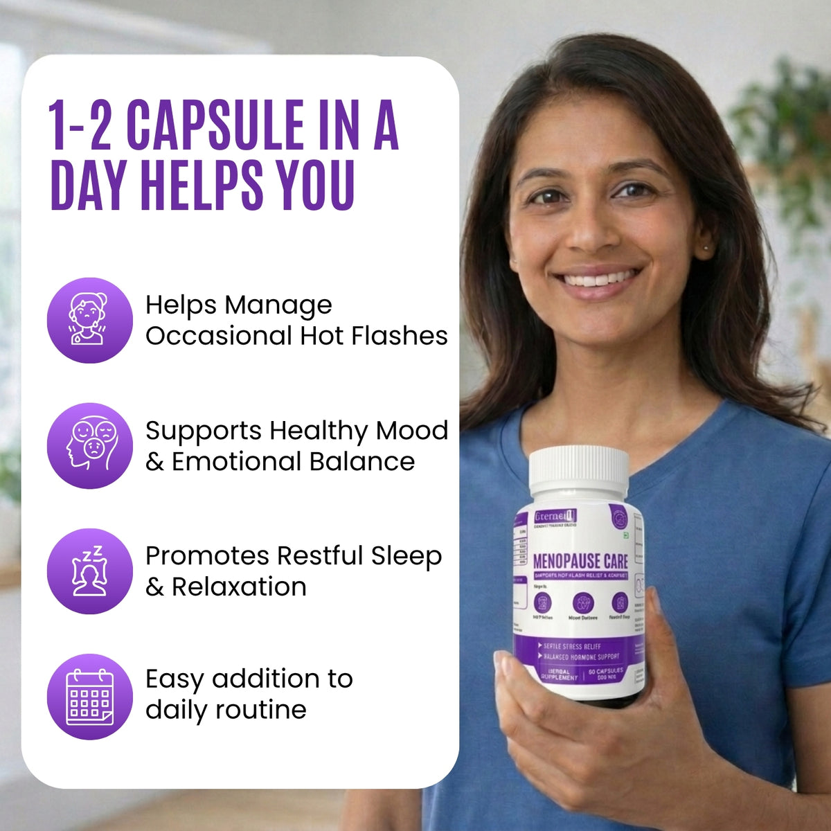 Menopause Care 500 mg - Hormonal Balance Support
