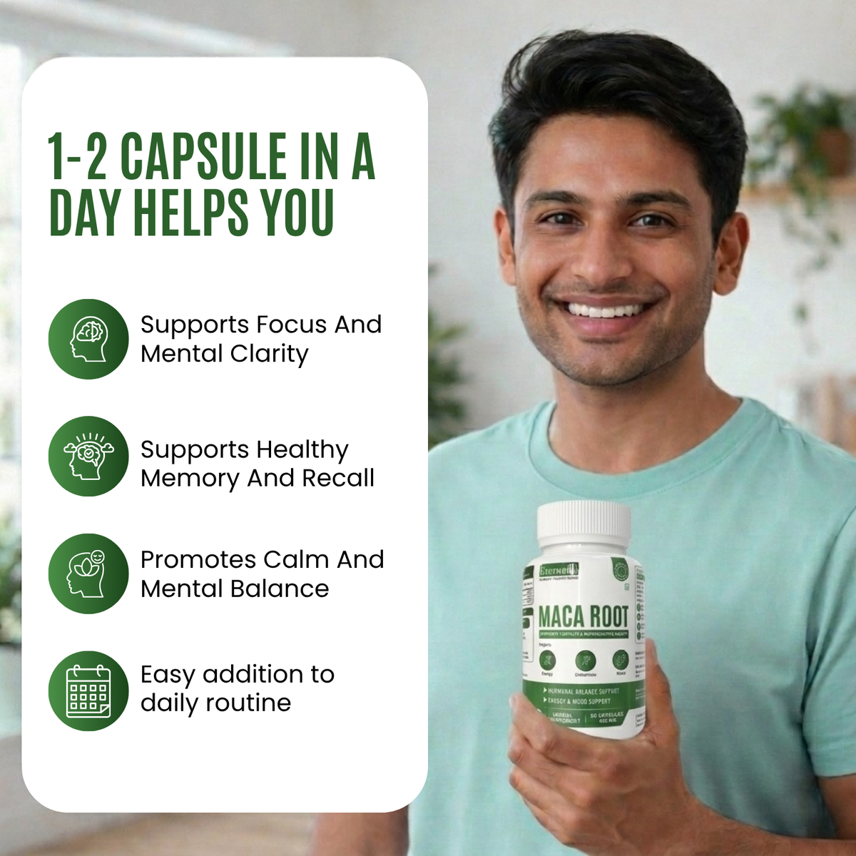 Maca Root Extract 500 mg – Energy & Hormonal Support