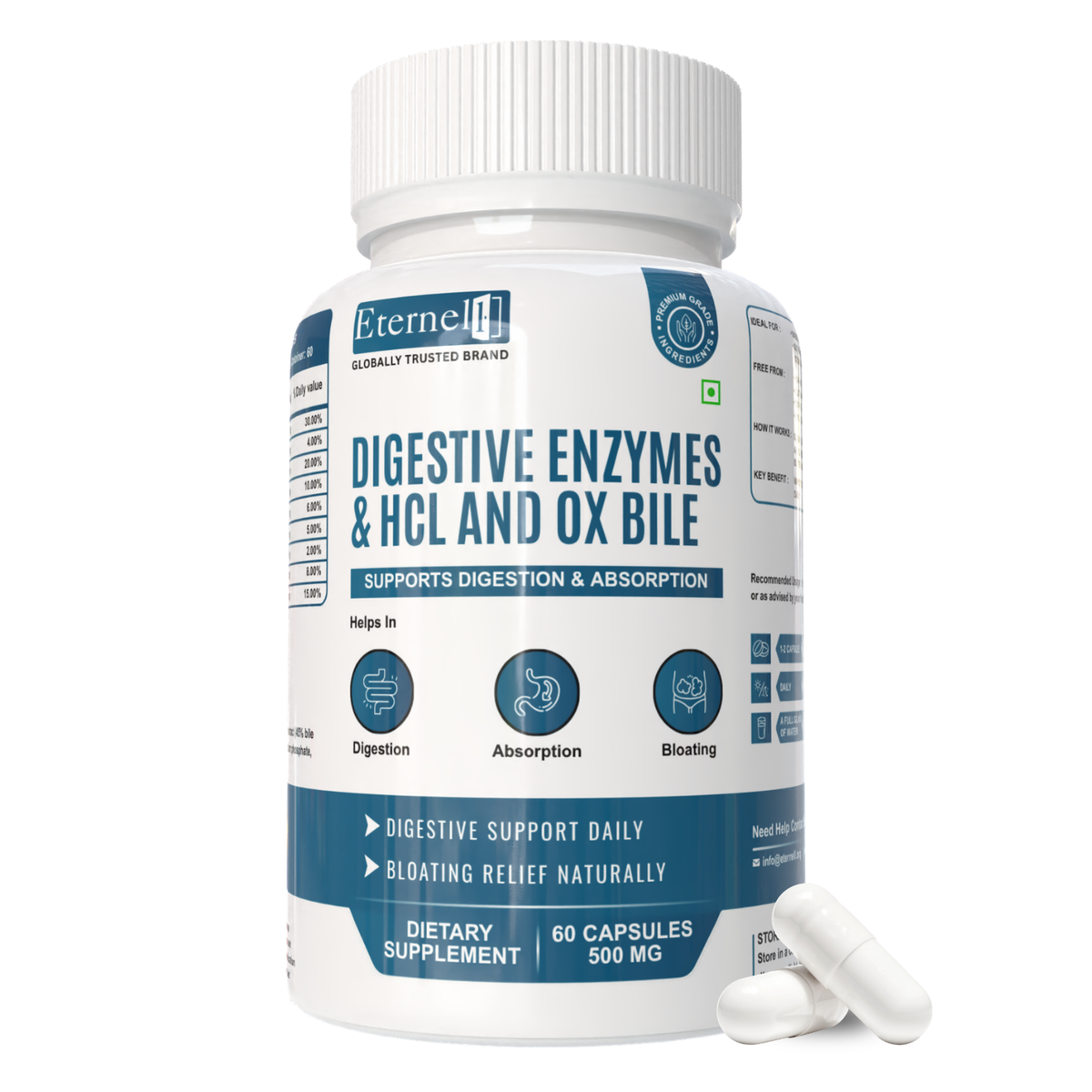 Digestive Enzymes with HCl & Ox Bile | Gut & Digestion Support