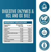 Digestive Enzymes with HCl & Ox Bile | Gut & Digestion Support