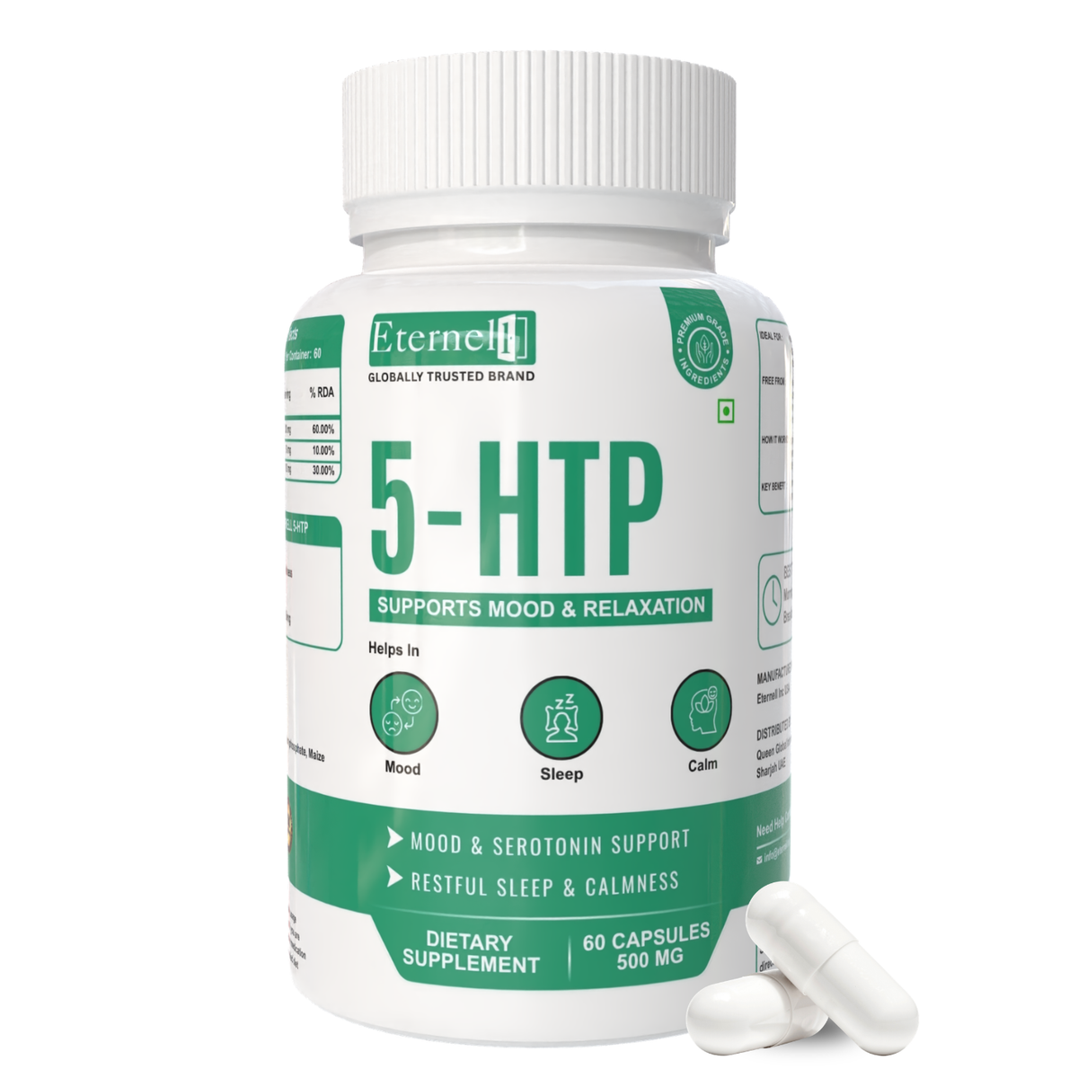5-HTP (Hydroxy Triptophan) Capsule - 500mg