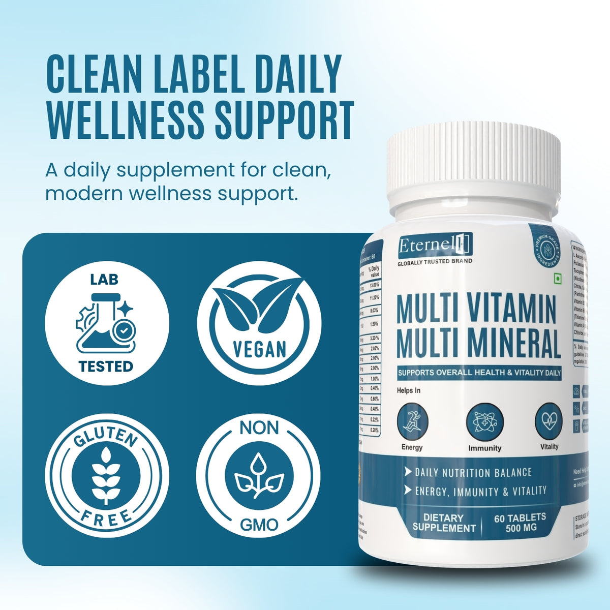 Multivitamins Tablets 500 mg – Daily Wellness Support