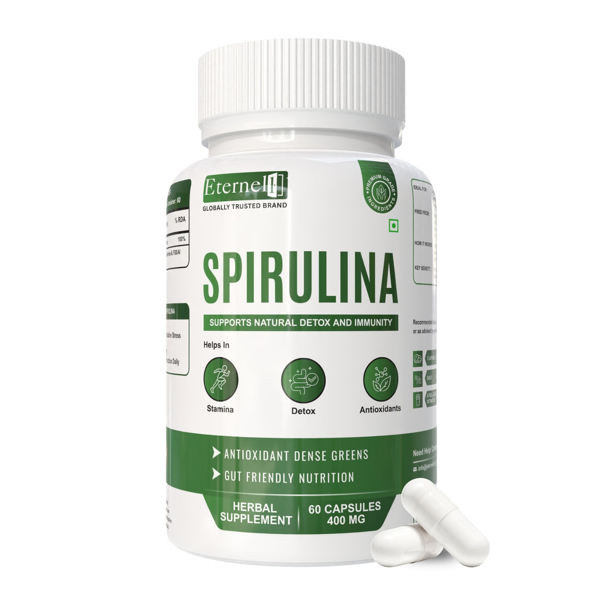 Spirulina Capsules - 400 mg