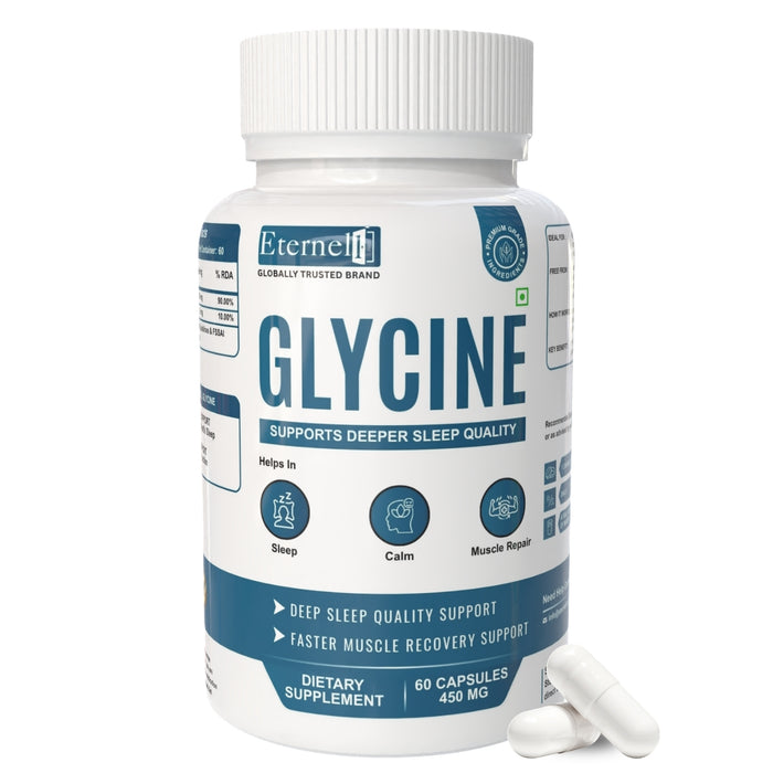 Glycine Capsules 450 mg – Sleep & Recovery Support
