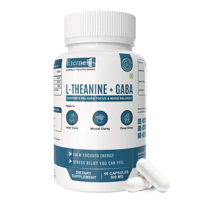 L-Theanine + GABA - 250 mg – Calm Mind & Stress Relief
